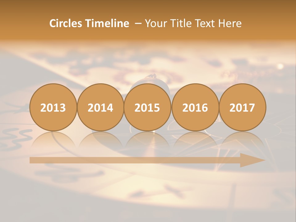 Magic Pendulum And Cards Of Tarots On Astrological Background PowerPoint Template