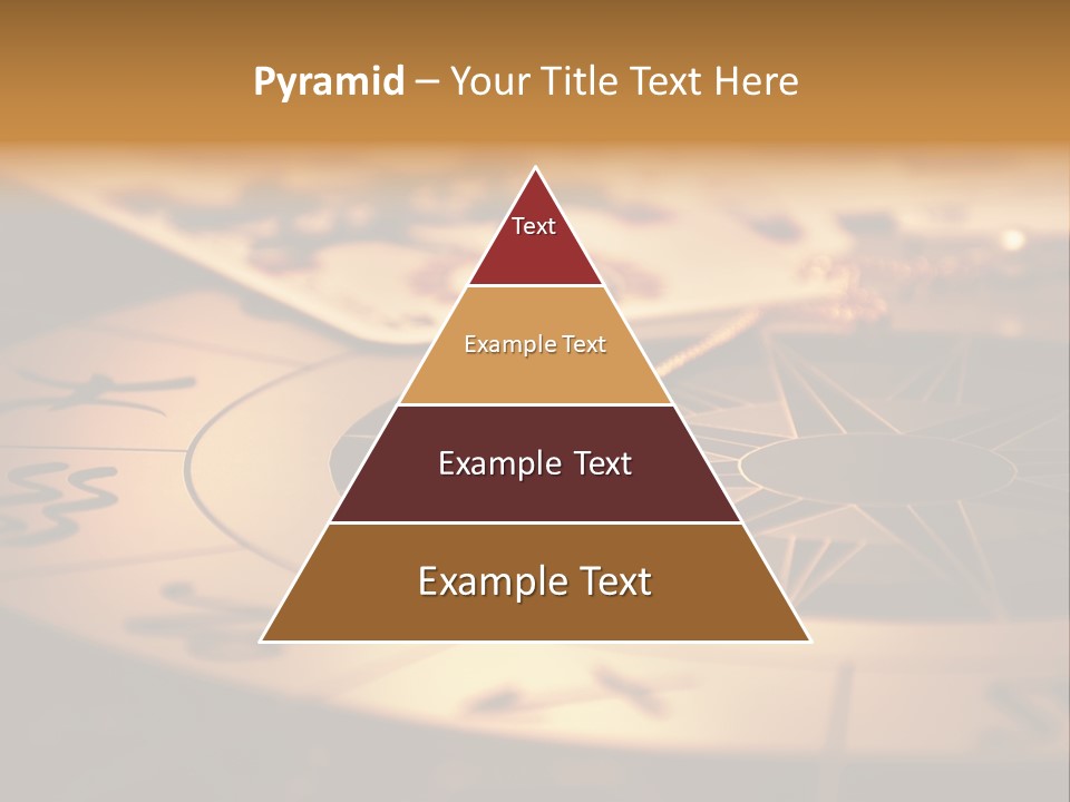 Magic Pendulum And Cards Of Tarots On Astrological Background PowerPoint Template