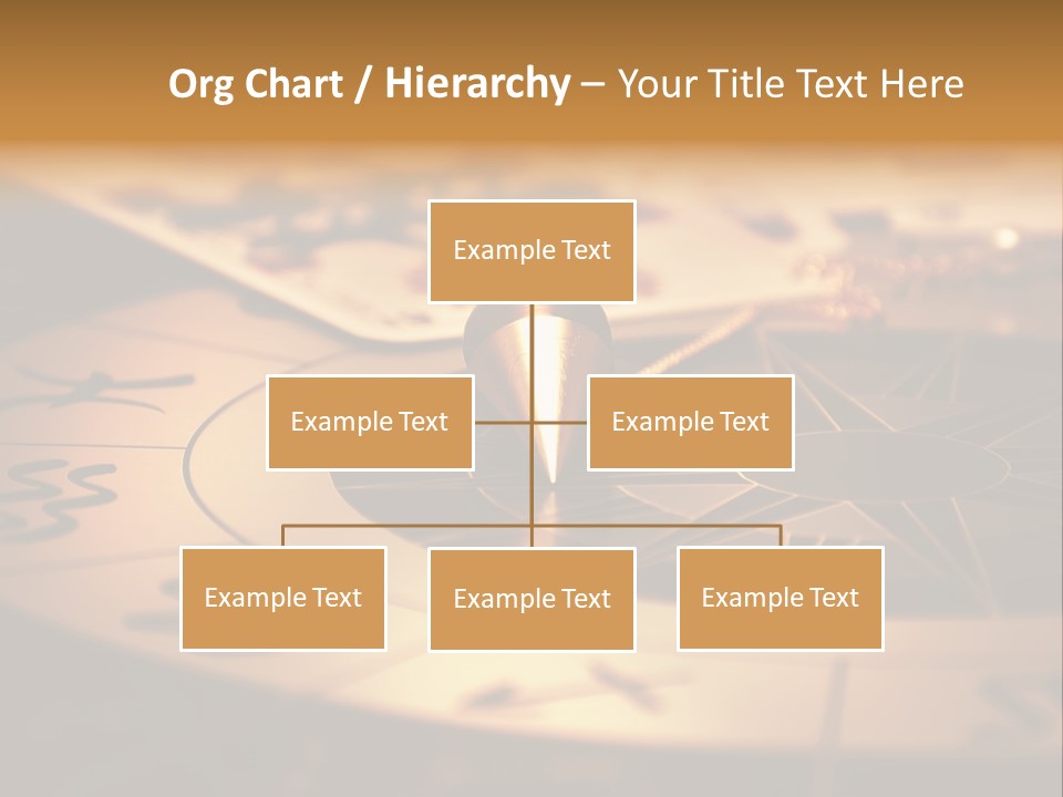 Magic Pendulum And Cards Of Tarots On Astrological Background PowerPoint Template