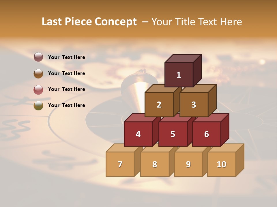 Magic Pendulum And Cards Of Tarots On Astrological Background PowerPoint Template