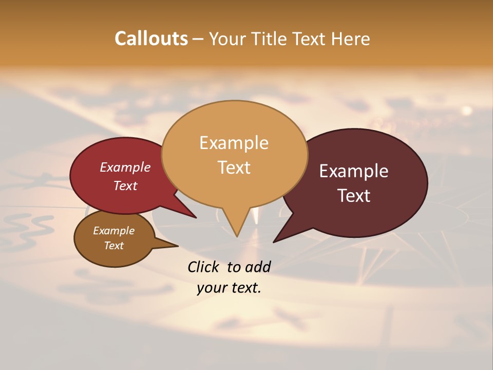 Magic Pendulum And Cards Of Tarots On Astrological Background PowerPoint Template