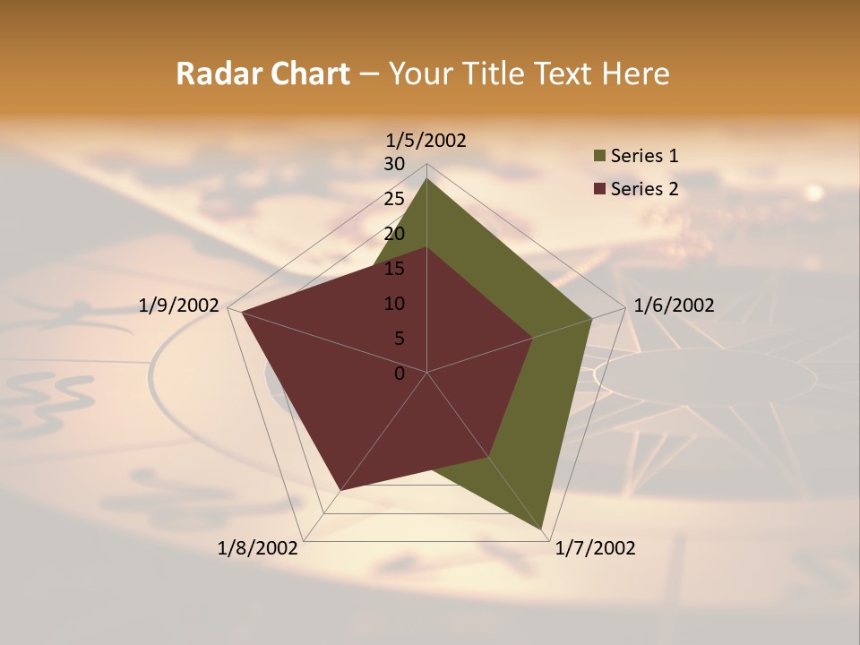Magic Pendulum And Cards Of Tarots On Astrological Background PowerPoint Template