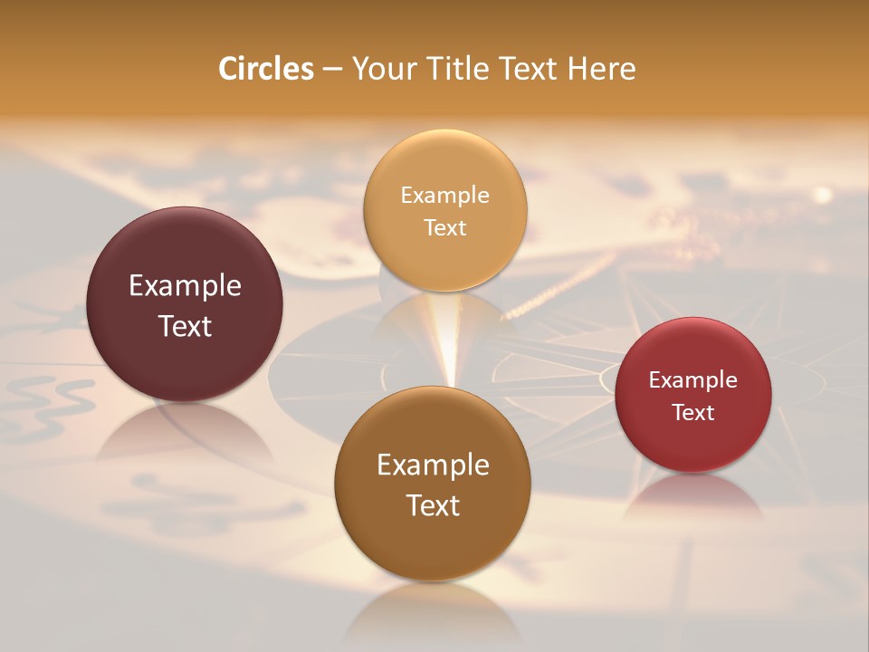 Magic Pendulum And Cards Of Tarots On Astrological Background PowerPoint Template