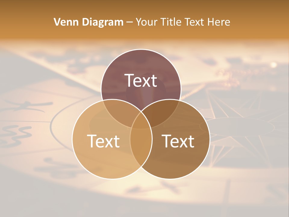 Magic Pendulum And Cards Of Tarots On Astrological Background PowerPoint Template