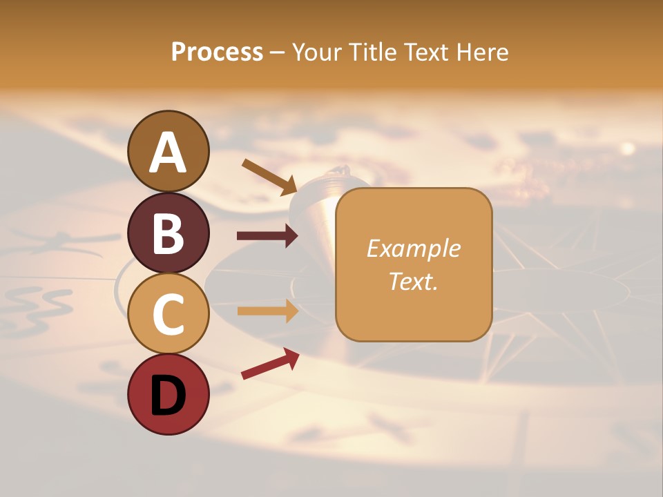 Magic Pendulum And Cards Of Tarots On Astrological Background PowerPoint Template