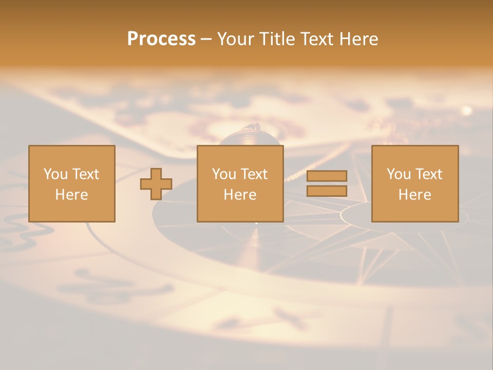 Magic Pendulum And Cards Of Tarots On Astrological Background PowerPoint Template