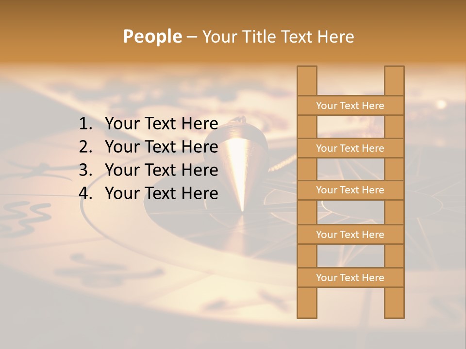 Magic Pendulum And Cards Of Tarots On Astrological Background PowerPoint Template