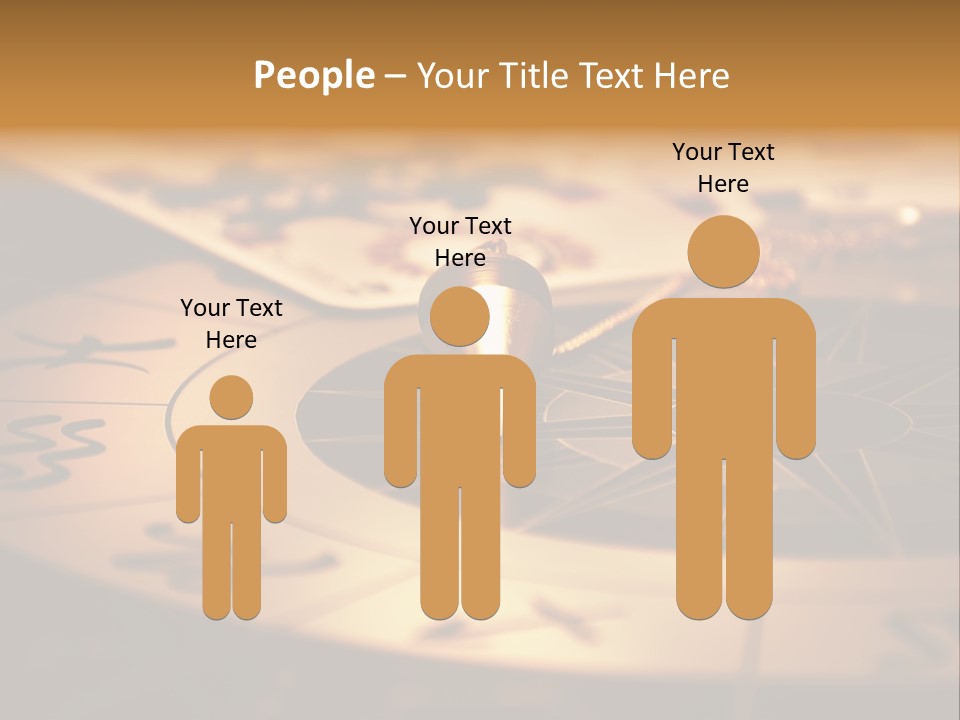 Magic Pendulum And Cards Of Tarots On Astrological Background PowerPoint Template