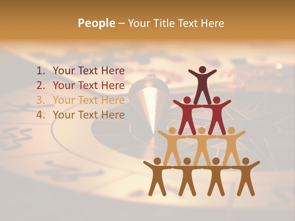 Magic Pendulum And Cards Of Tarots On Astrological Background PowerPoint Template