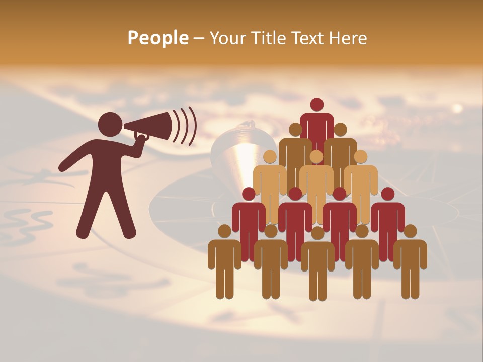 Magic Pendulum And Cards Of Tarots On Astrological Background PowerPoint Template