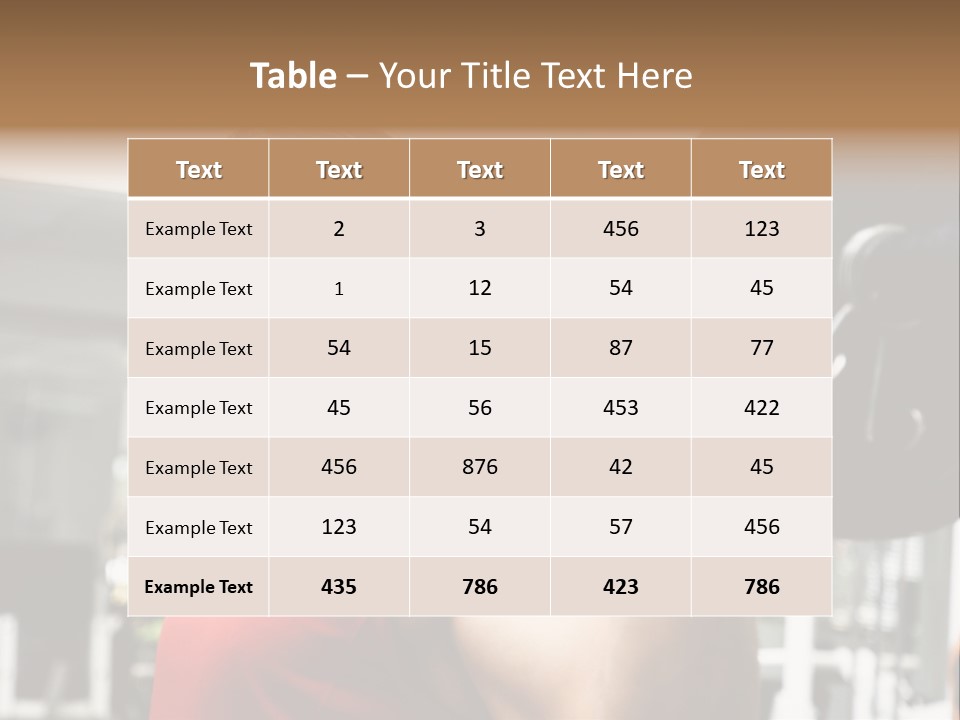 Man Lifting Weights At The Gym Looking Serious PowerPoint Template