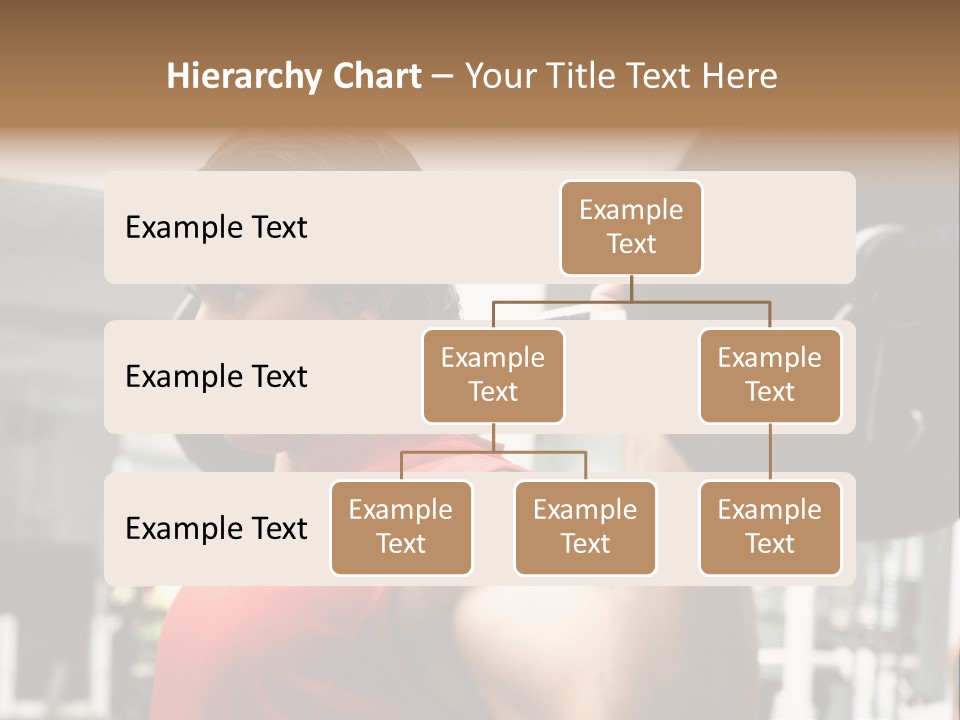 Man Lifting Weights At The Gym Looking Serious PowerPoint Template