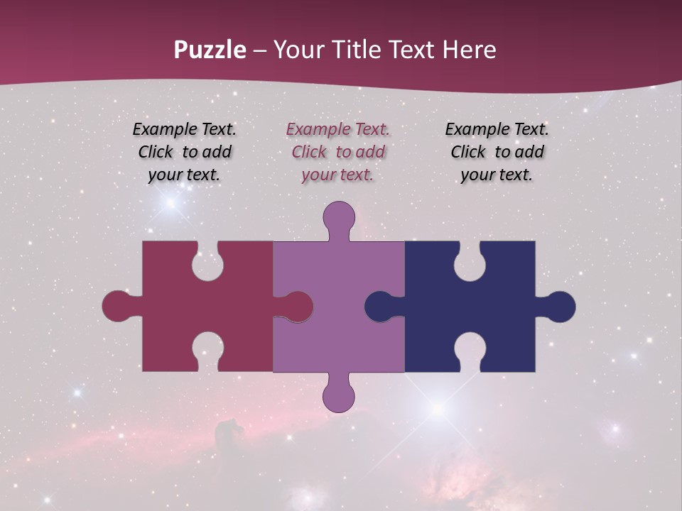 A Space Scene With Stars And A Bright Pink Background PowerPoint Template