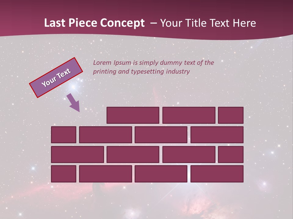 A Space Scene With Stars And A Bright Pink Background PowerPoint Template