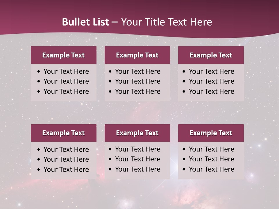 A Space Scene With Stars And A Bright Pink Background PowerPoint Template