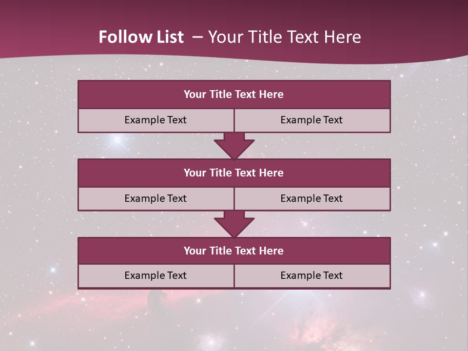 A Space Scene With Stars And A Bright Pink Background PowerPoint Template