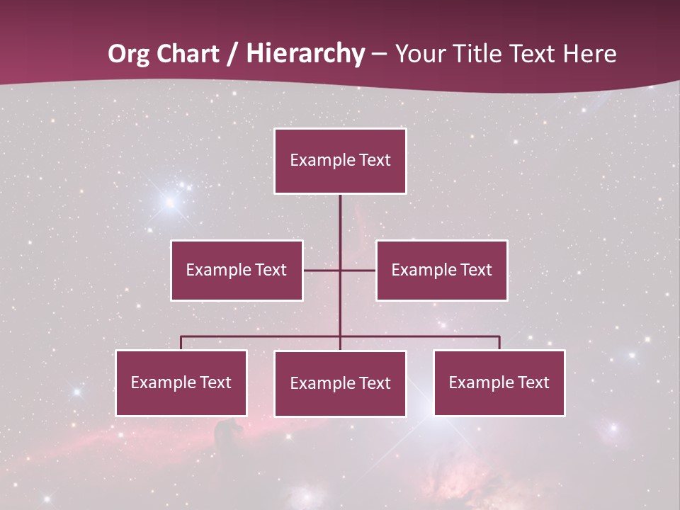 A Space Scene With Stars And A Bright Pink Background PowerPoint Template