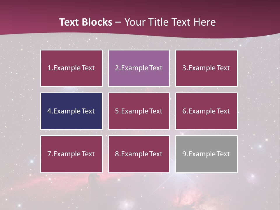 A Space Scene With Stars And A Bright Pink Background PowerPoint Template