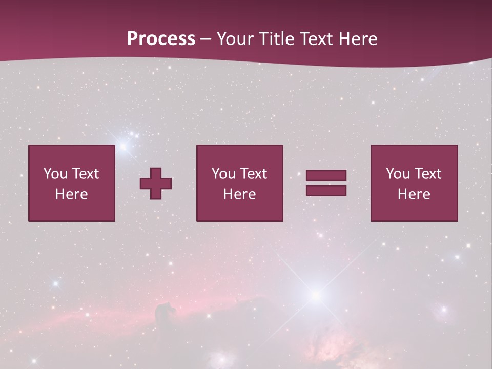 A Space Scene With Stars And A Bright Pink Background PowerPoint Template
