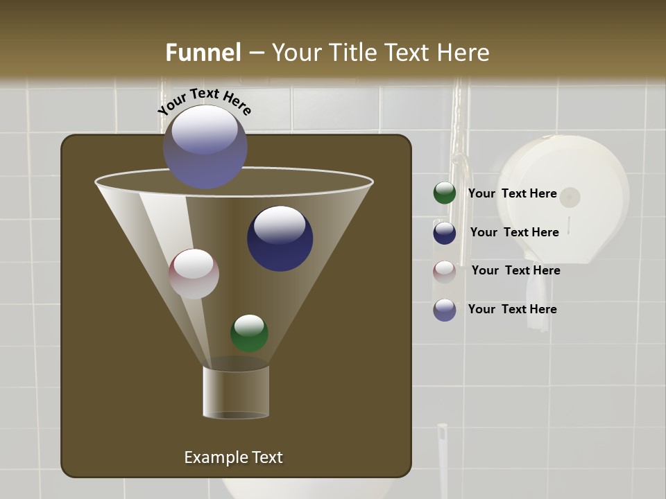 Public Toilet With Handicap Supports PowerPoint Template