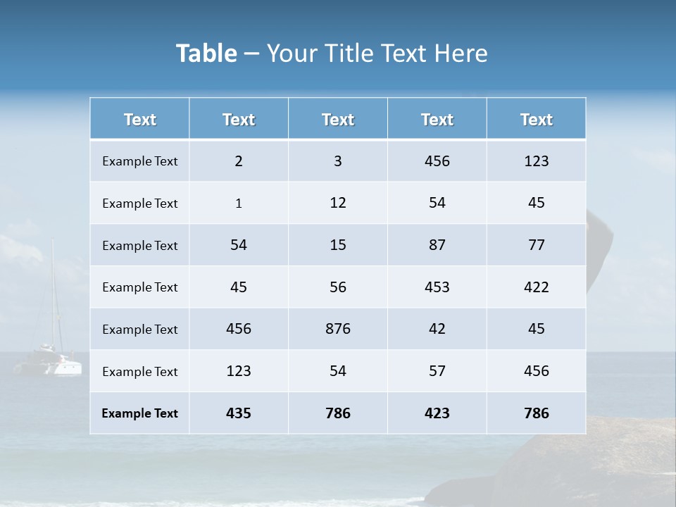 The Local Resident Of Islands, Steven PowerPoint Template