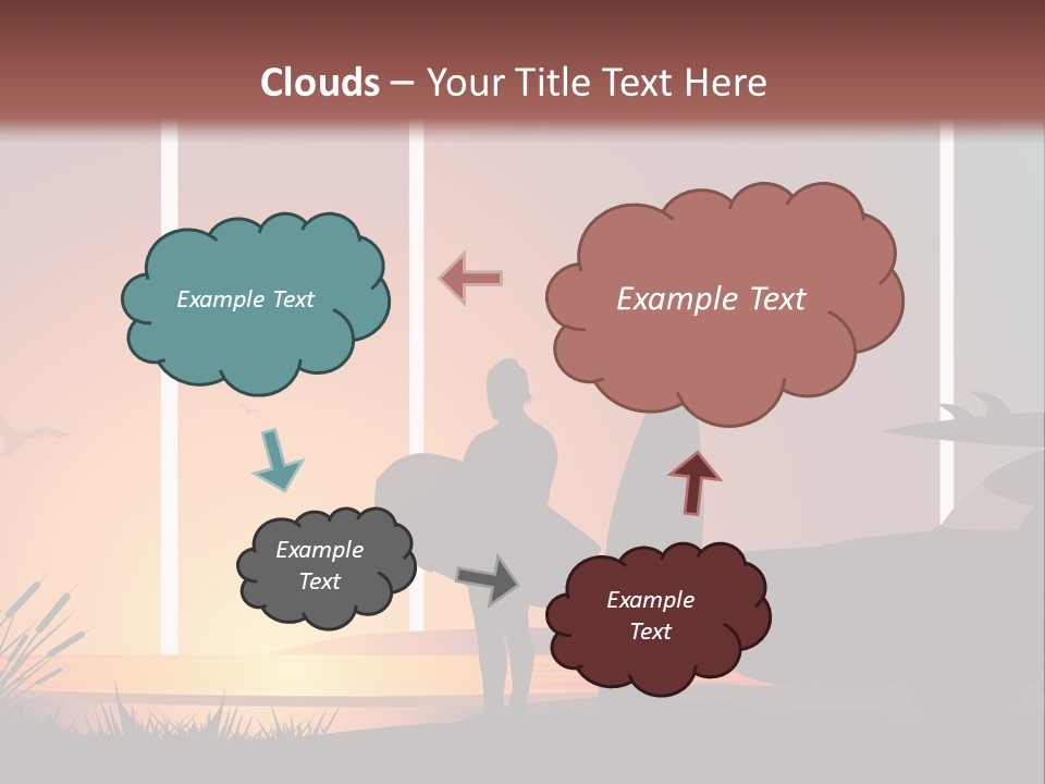 A Man Holding A Surfboard Standing Next To A Car PowerPoint Template