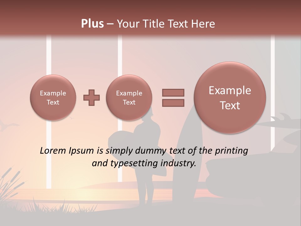 A Man Holding A Surfboard Standing Next To A Car PowerPoint Template