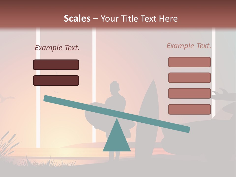 A Man Holding A Surfboard Standing Next To A Car PowerPoint Template