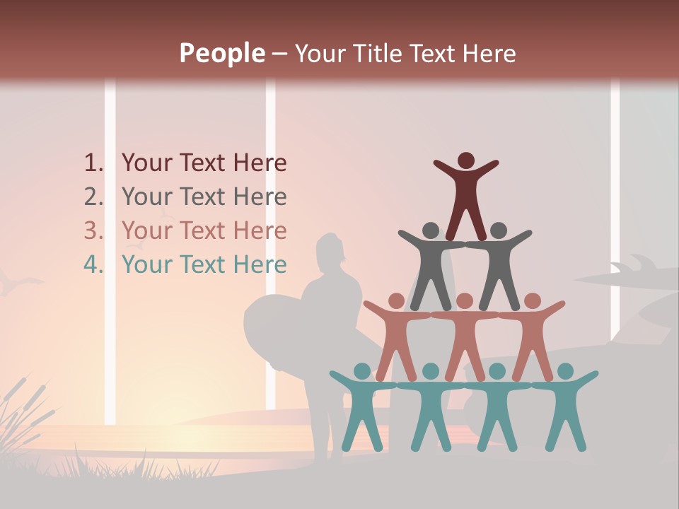 A Man Holding A Surfboard Standing Next To A Car PowerPoint Template