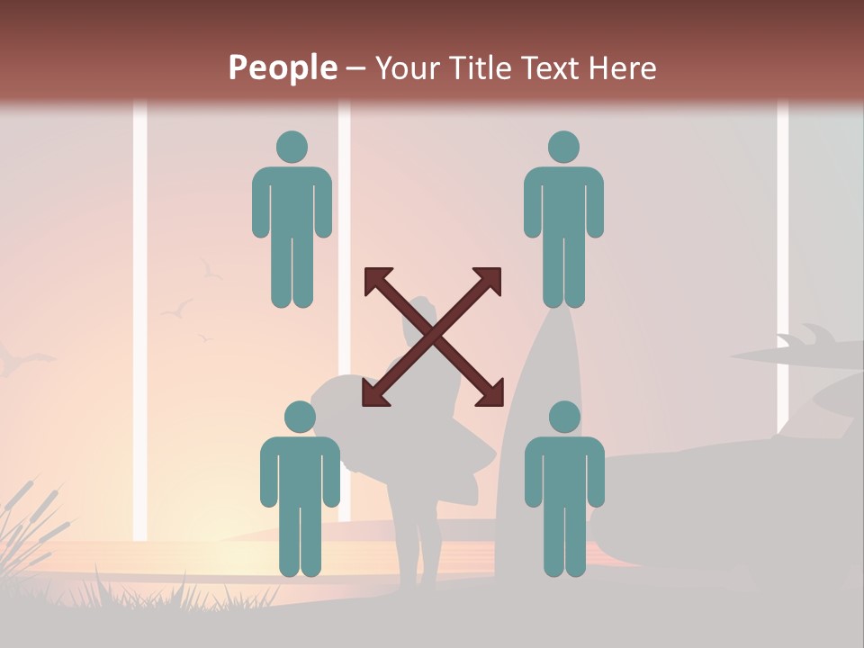 A Man Holding A Surfboard Standing Next To A Car PowerPoint Template