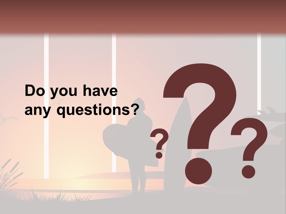 A Man Holding A Surfboard Standing Next To A Car PowerPoint Template