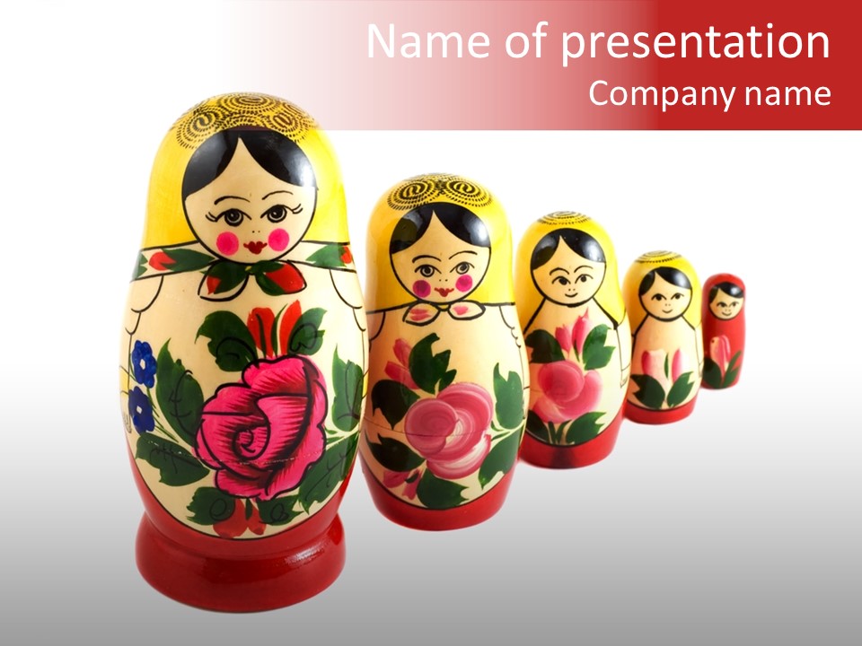 Russian Toys PowerPoint Template