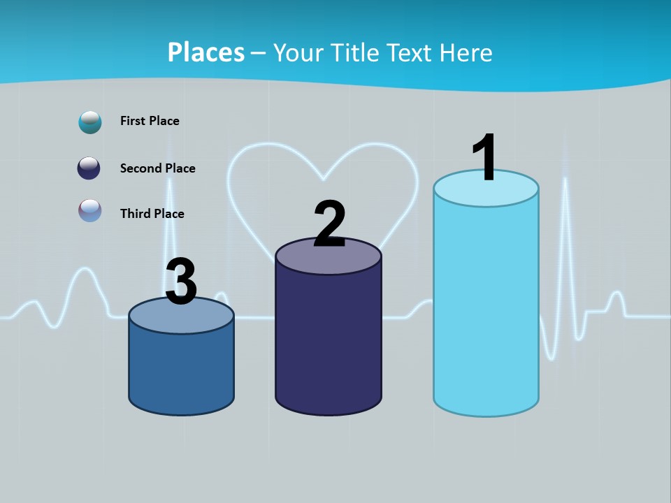 Lovers Heart Cardiogram PowerPoint Template