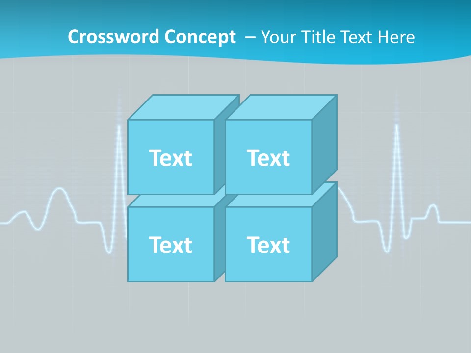 Lovers Heart Cardiogram PowerPoint Template