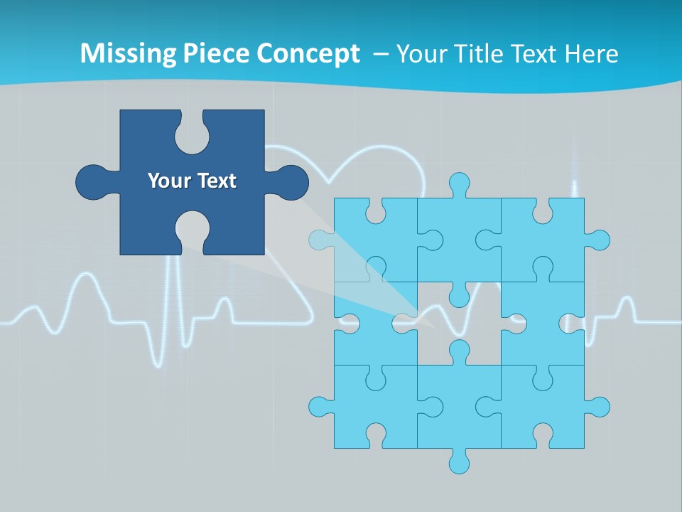 Lovers Heart Cardiogram PowerPoint Template
