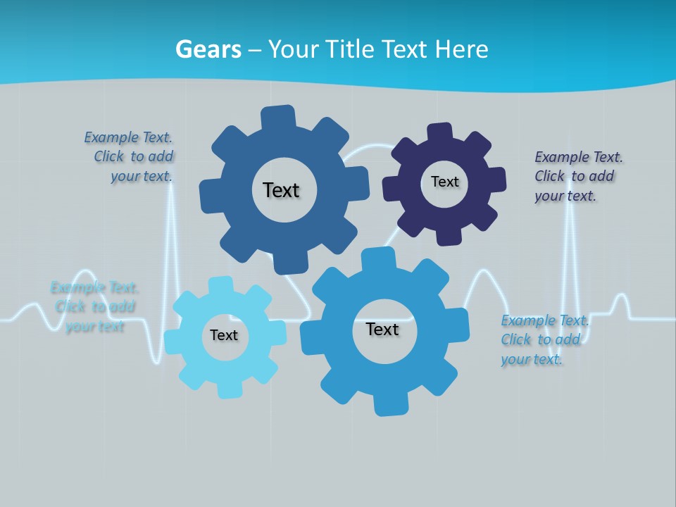 Lovers Heart Cardiogram PowerPoint Template