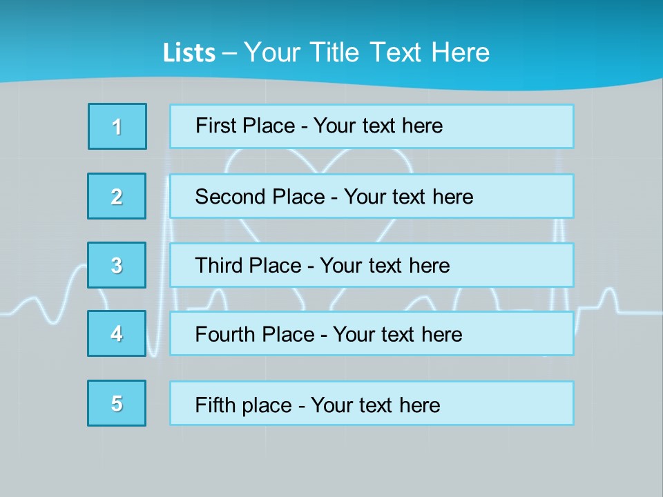 Lovers Heart Cardiogram PowerPoint Template