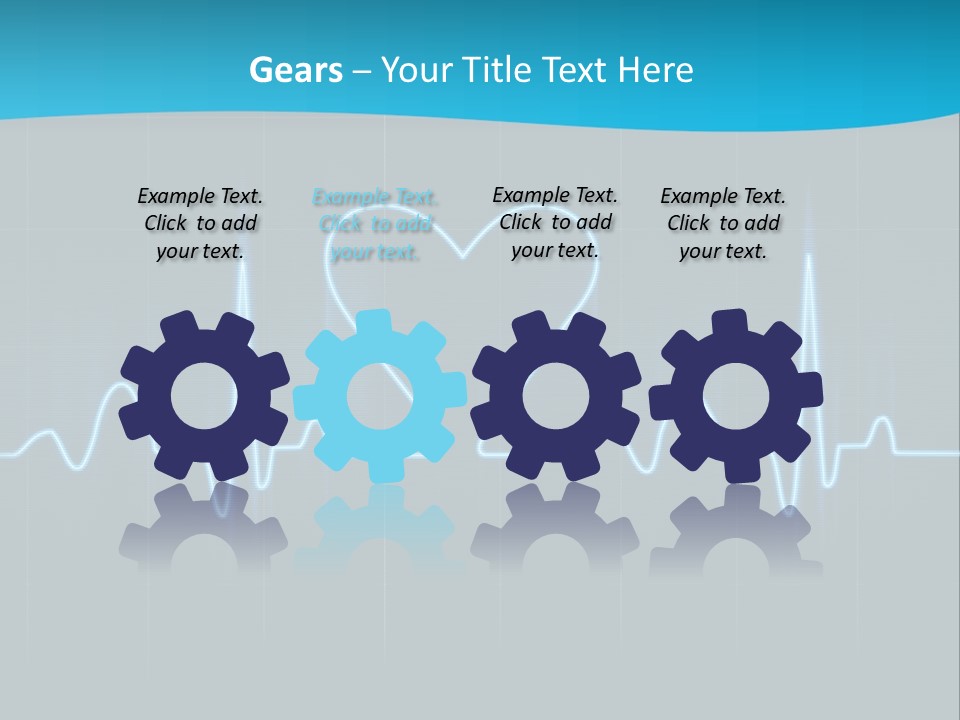Lovers Heart Cardiogram PowerPoint Template