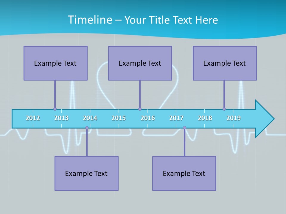 Lovers Heart Cardiogram PowerPoint Template