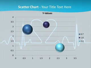 Lovers Heart Cardiogram PowerPoint Template