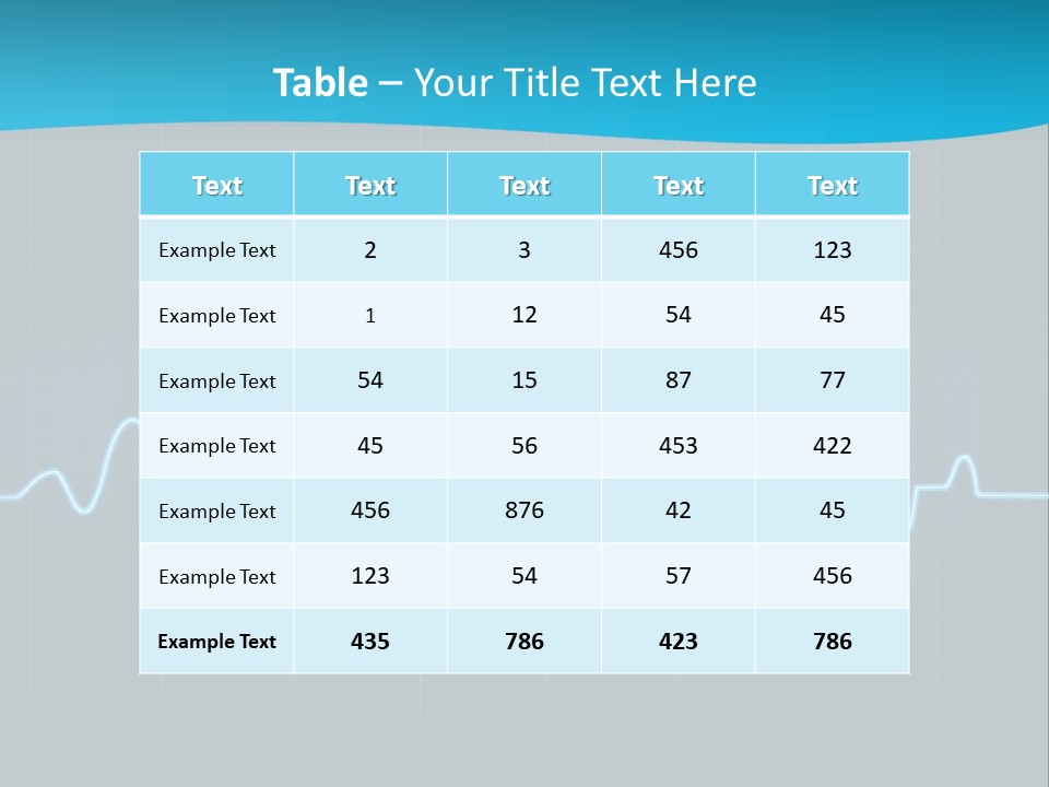 Lovers Heart Cardiogram PowerPoint Template