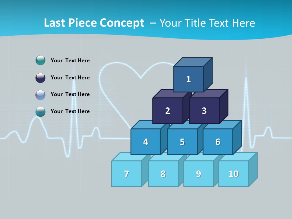 Lovers Heart Cardiogram PowerPoint Template