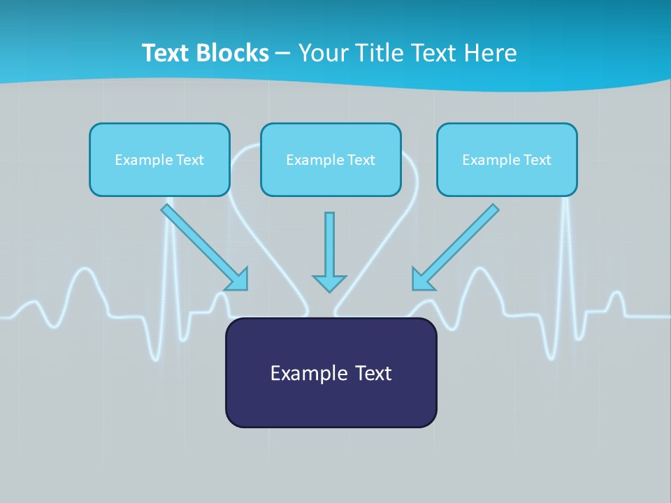 Lovers Heart Cardiogram PowerPoint Template