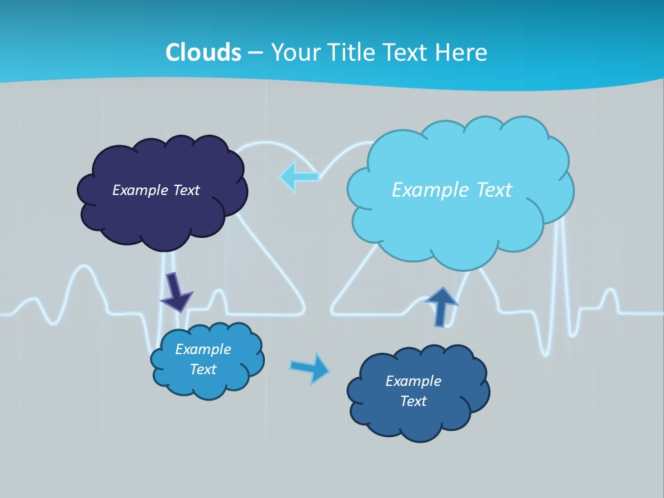 Lovers Heart Cardiogram PowerPoint Template