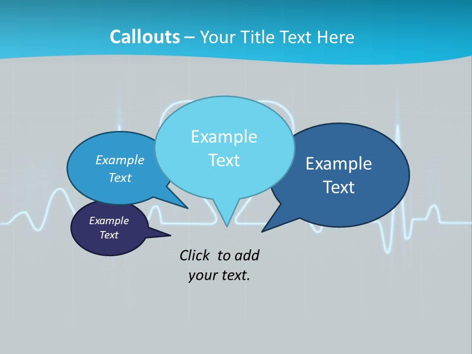 Lovers Heart Cardiogram PowerPoint Template