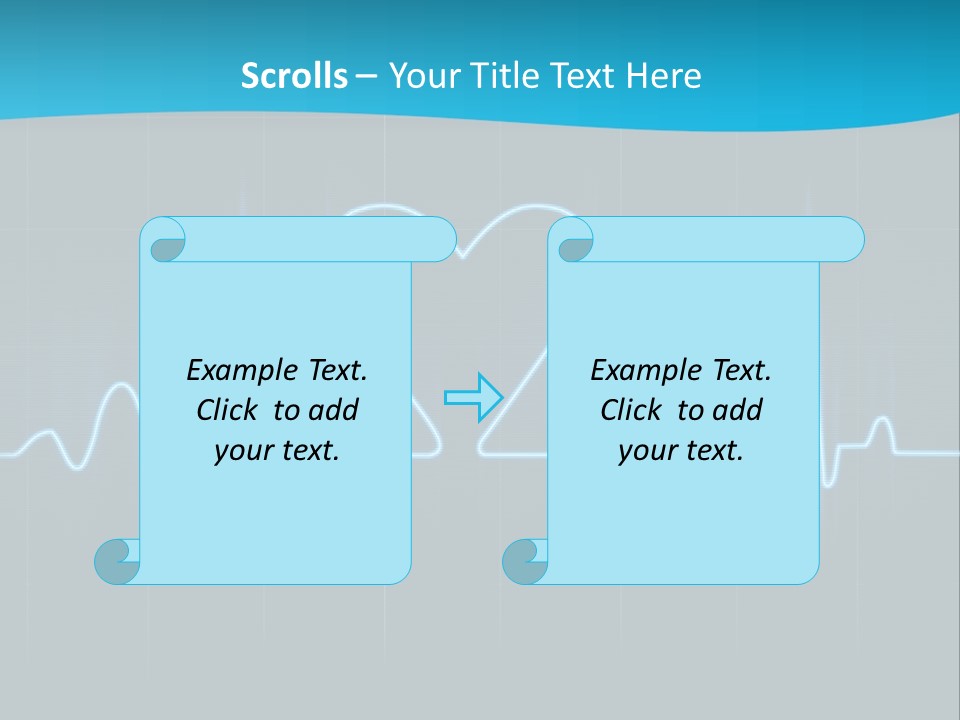Lovers Heart Cardiogram PowerPoint Template