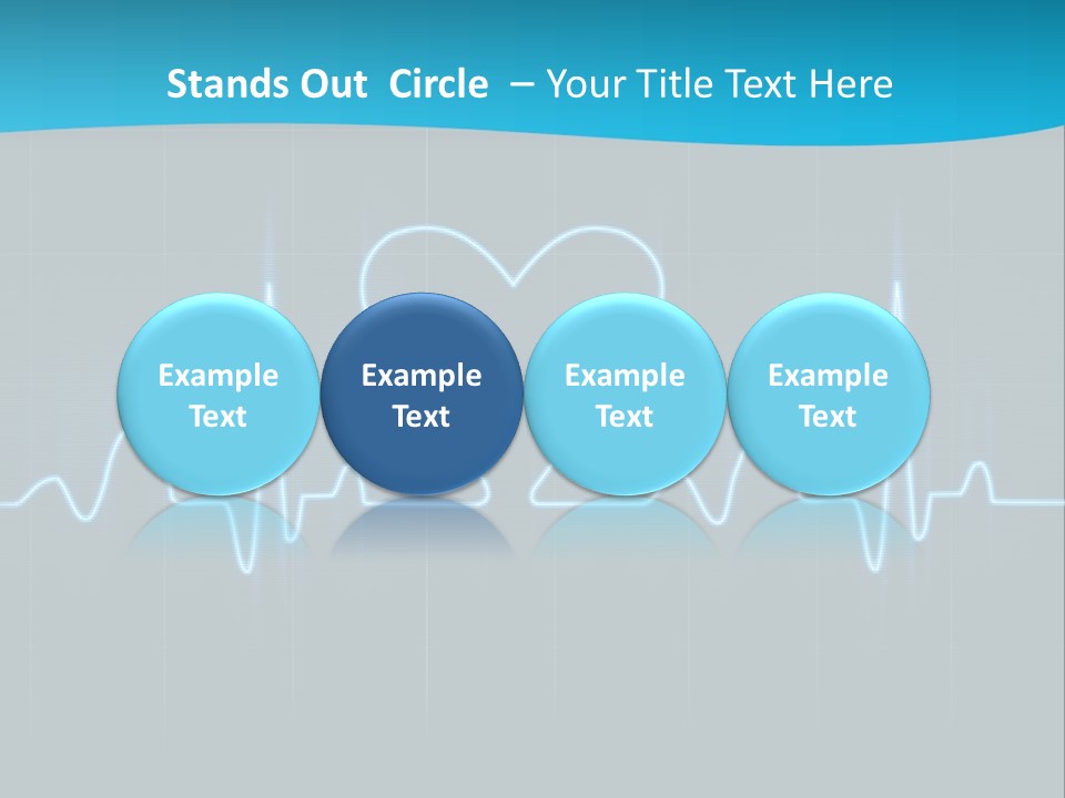 Lovers Heart Cardiogram PowerPoint Template
