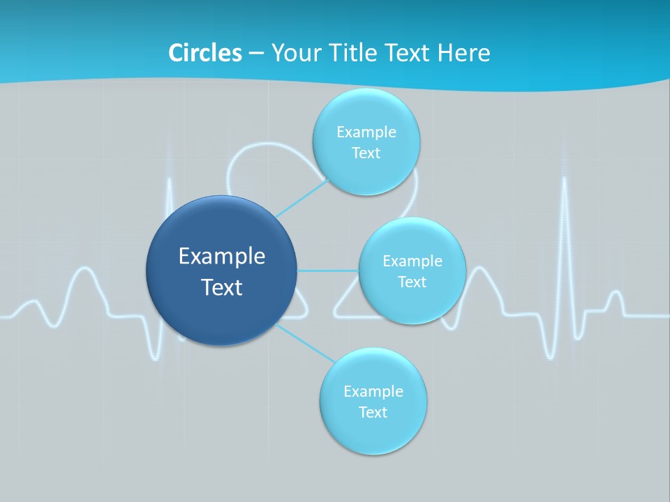 Lovers Heart Cardiogram PowerPoint Template