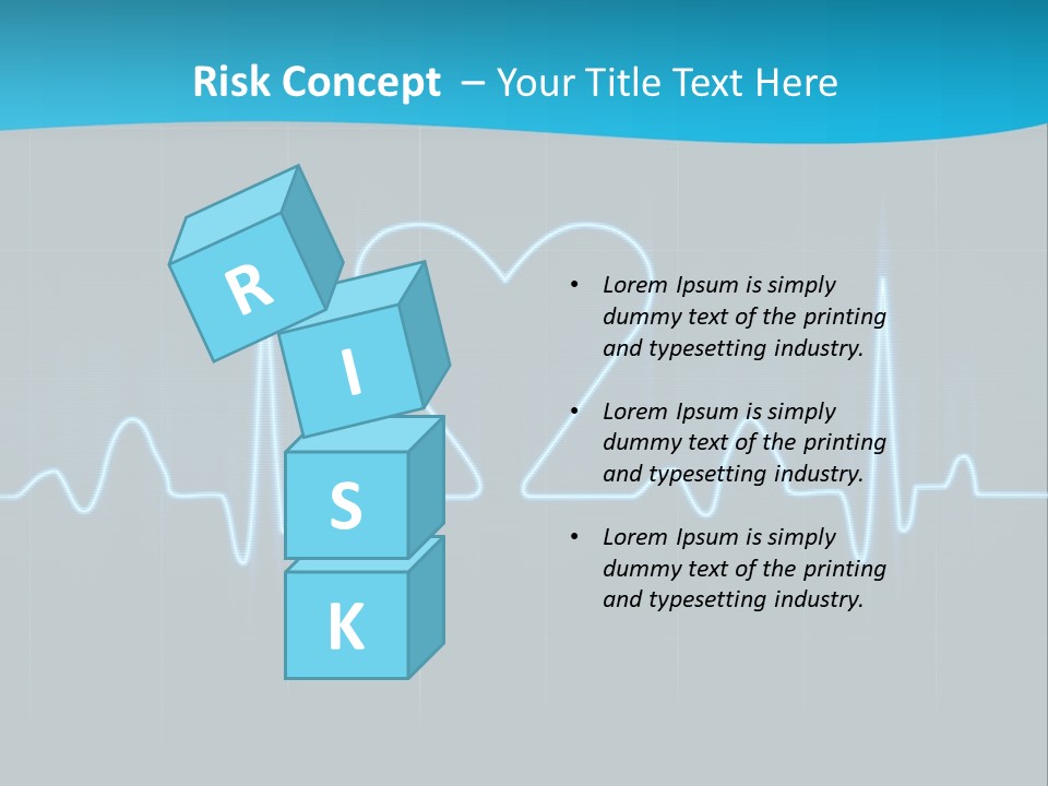 Lovers Heart Cardiogram PowerPoint Template