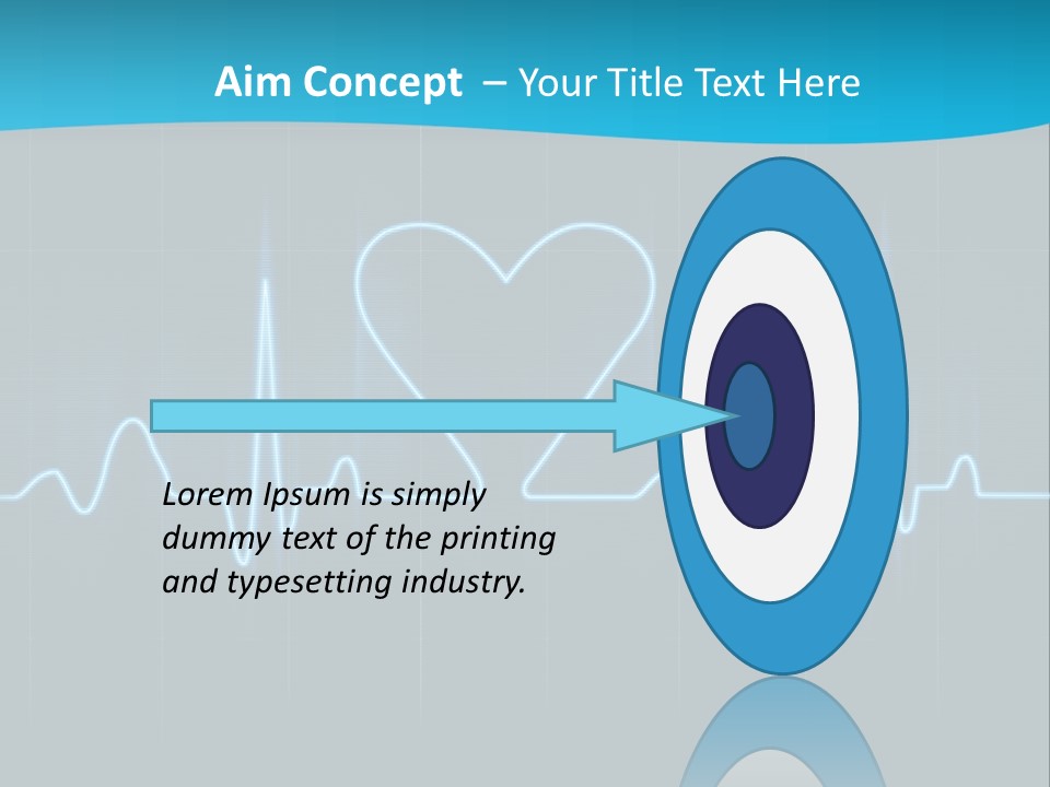 Lovers Heart Cardiogram PowerPoint Template